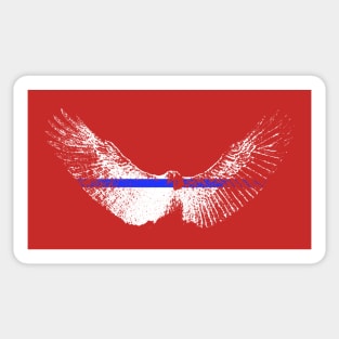USA red white and blue eagle Sticker